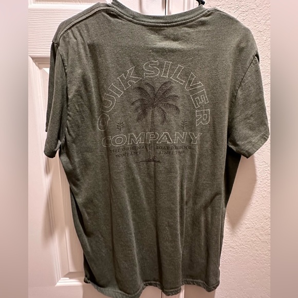 Quicksilver dark green palm tree tee - Picture 3 of 3